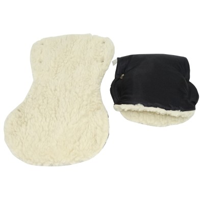 Mufki Rękawice Owcza Wełna Do Wózka Sanek dla mamy i taty Jackmar