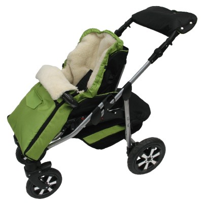 MUFKA Z OWCZEJ WEŁNY DO WÓZKA SANEK JACKMAR