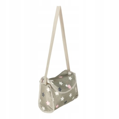 Wózek dla lalek gondola głęboki + torba gwiazdki dla dziewczynki