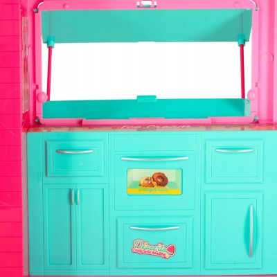 Samochód dla lalek kamper food truck 21 el. dla dziewczynki