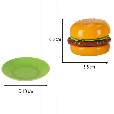 Warzywa owoce jedzenie do nauki krojenia pizza hamburger na rzep rzepy 36el