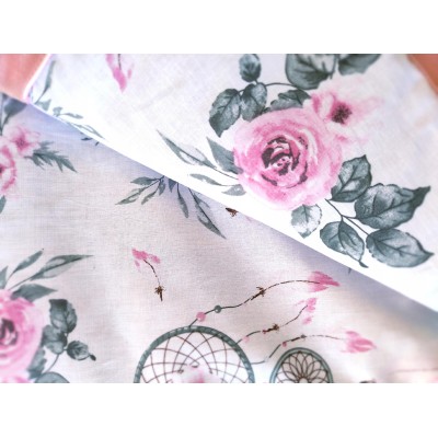 Kocyk dwustronny niemowlęcy bawełna velvet do wózka gondoli kołyski Jackmar