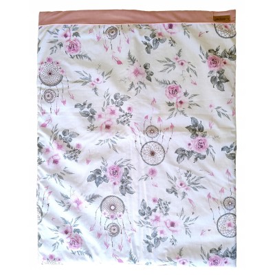 Kocyk dwustronny niemowlęcy bawełna velvet do wózka gondoli kołyski Jackmar