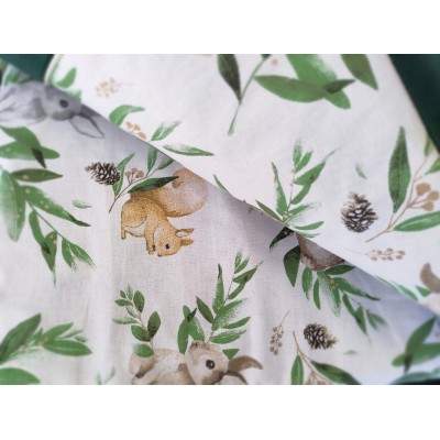 Kocyk dwustronny niemowlęcy bawełna velvet do wózka gondoli kołyski Jackmar