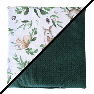 Kocyk dwustronny niemowlęcy bawełna velvet do wózka gondoli kołyski Jackmar