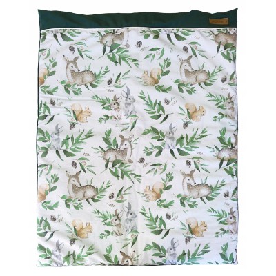 Kocyk dwustronny niemowlęcy bawełna velvet do wózka gondoli kołyski Jackmar