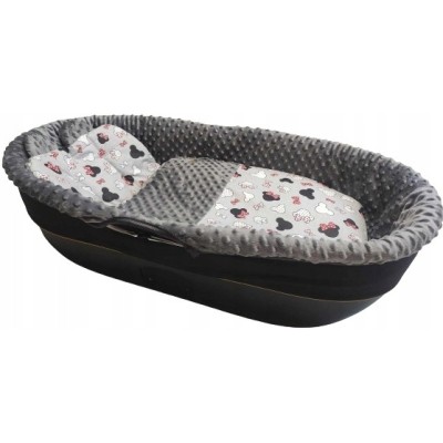 Wkładka do gondoli wózka z budka na zamek + materacyk usztywniana Jackmar