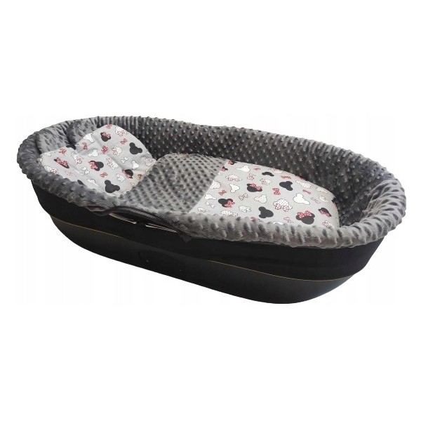 Wkładka do gondoli wózka z budka na zamek + materacyk usztywniana Jackmar