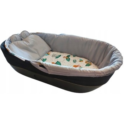 Wkładka do gondoli wózka z budka na zamek + materacyk usztywniana Jackmar