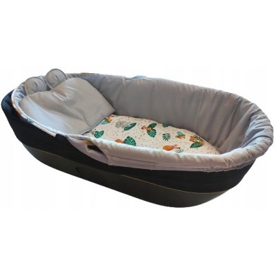 Wkładka do gondoli wózka z budka na zamek + materacyk usztywniana Jackmar