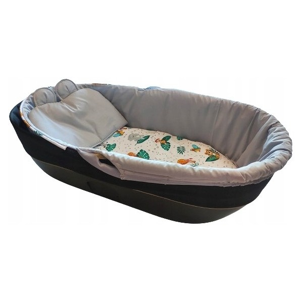 Wkładka do gondoli wózka z budka na zamek + materacyk usztywniana Jackmar