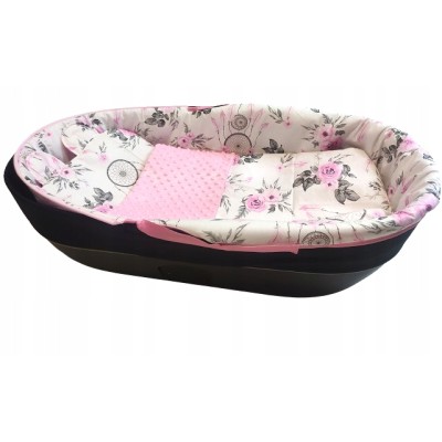 Wkładka do gondoli wózka z budka na zamek + materacyk usztywniana Jackmar