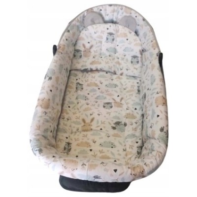 Wkładka do gondoli wózka z budka na zamek + materacyk usztywniana Jackmar