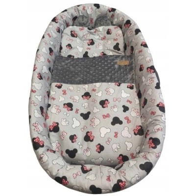 Wkładka do gondoli wózka z budka na zamek + materacyk usztywniana Jackmar