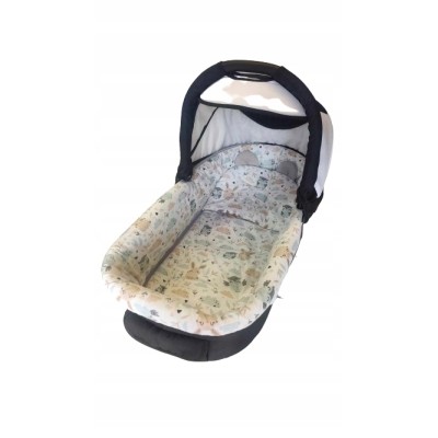 Wkładka do gondoli wózka z budka na zamek + materacyk usztywniana Jackmar