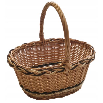 Koszyk wielkanocny na święconkę koszyczek z wikliny naturalnej Polski prod.