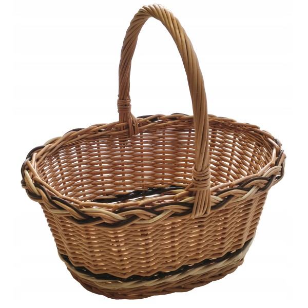 Koszyk wielkanocny na święconkę koszyczek z wikliny naturalnej Polski prod.