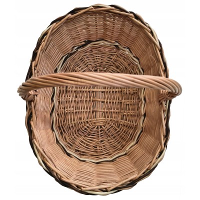 Koszyk wielkanocny na święconkę koszyczek z wikliny naturalnej Polski prod.