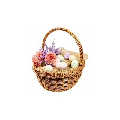 Koszyk wielkanocny na święconkę koszyczek z wikliny naturalnej Polski prod.