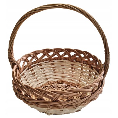 Koszyczek wielkanocny wiklinowy koszyk do święconki naturalny na Wielkanoc