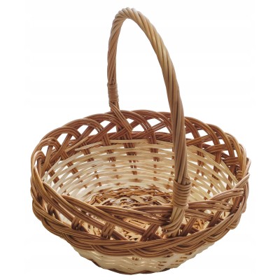 Koszyczek wielkanocny wiklinowy koszyk do święconki naturalny na Wielkanoc