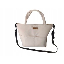 TORBA ORGANIZER DO WÓZKA Z PASKIEM DLA MAMY SPACEROWA CZARNA JACKMAR