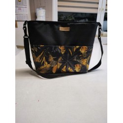 TORBA ORGANIZER DO WÓZKA Z PASKIEM DLA MAMY SPACEROWA CZARNA JACKMAR