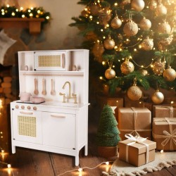 Kuchnia dla dzieci drewniana MDF retro z akcesoriami BOHO 100cm