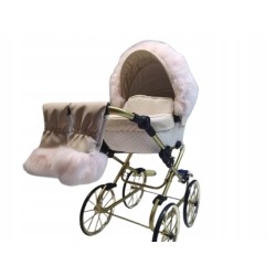 FUTERKO NA BUDKĘ DO WÓZKA DLA LALEK + RĘKAWICZKI JACKMAR