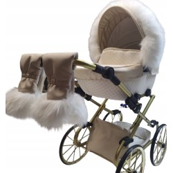 FUTERKO NA BUDKĘ DO WÓZKA DLA LALEK + RĘKAWICZKI JACKMAR