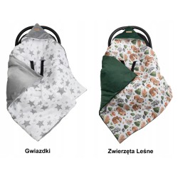 Otulacz do fotelika samochodowego wózka nosidełka kocyk bawełna Jackmar