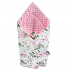Rożek niemowlęcy becik bawełna + minky 80 cm x 80 cm zapięcia rzep Jackmar