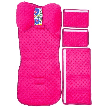 Wkładka do wózka spacerówki materacyk poduszka motylek zestaw 3w1 Jackmar