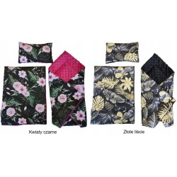 Pościel dla lalek do wózka łóżeczka kołyski + rożek dwustronna Jackmar