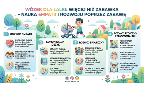Dlaczego wózek dla lalki to więcej niż zabawka? Nauka empatii przez zabawę
