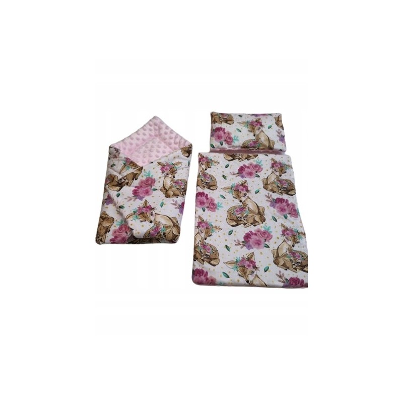 Akcesoria dziecięce — torba, koszyk i drobiazgi pasujące do wózka dla lalki