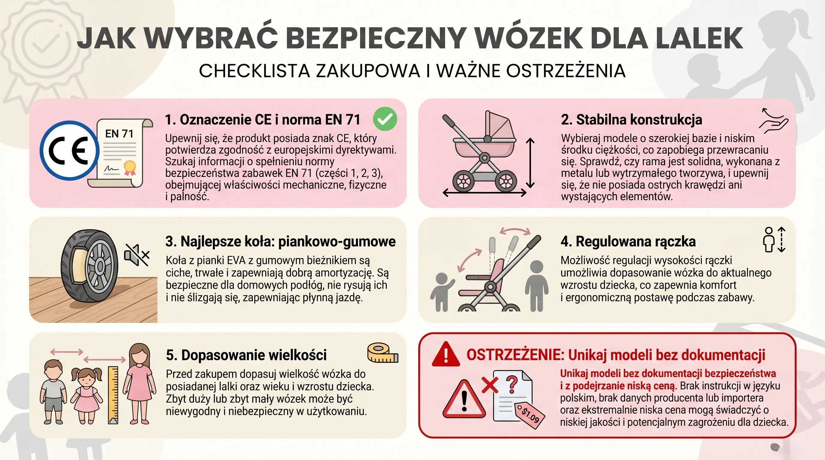 Jak wybrać bezpieczny wózek dla lalek